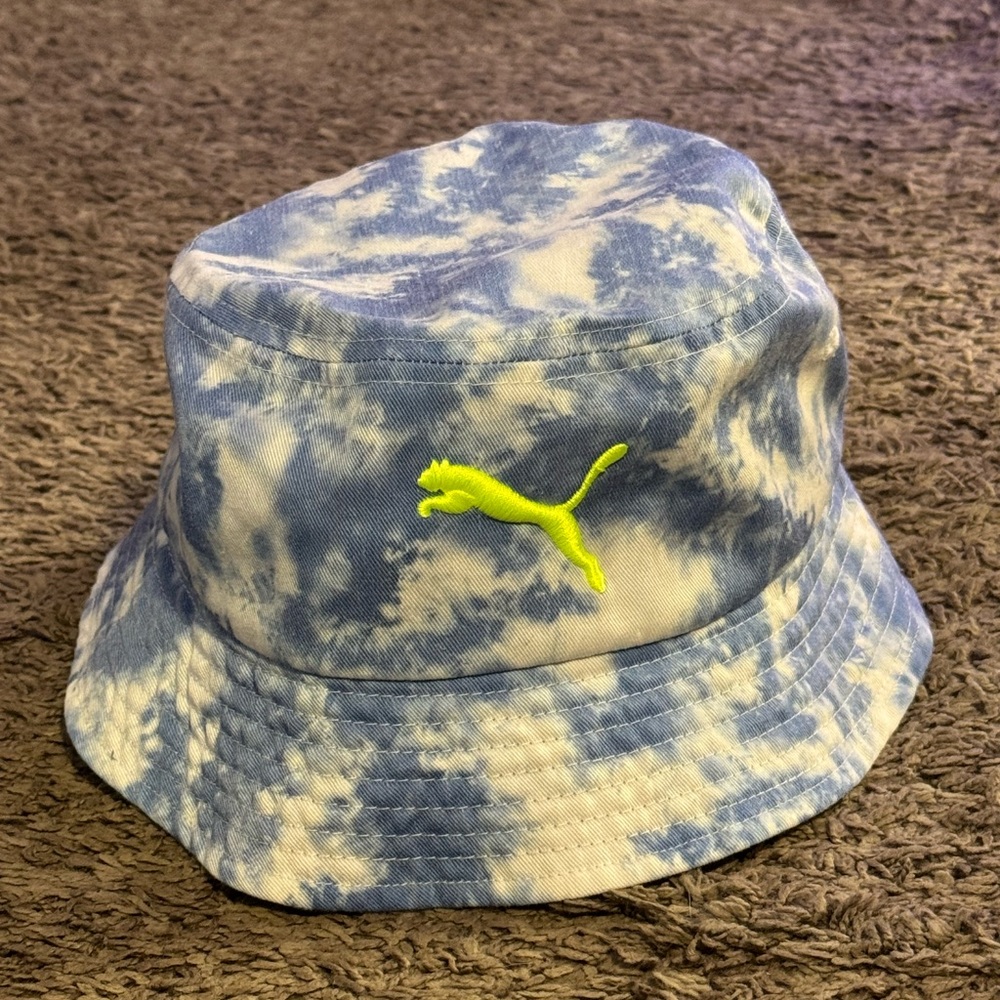 Puma Blue Tie-Dye Bucket Hat